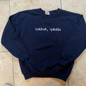 Youth Medium navy sweatshirt